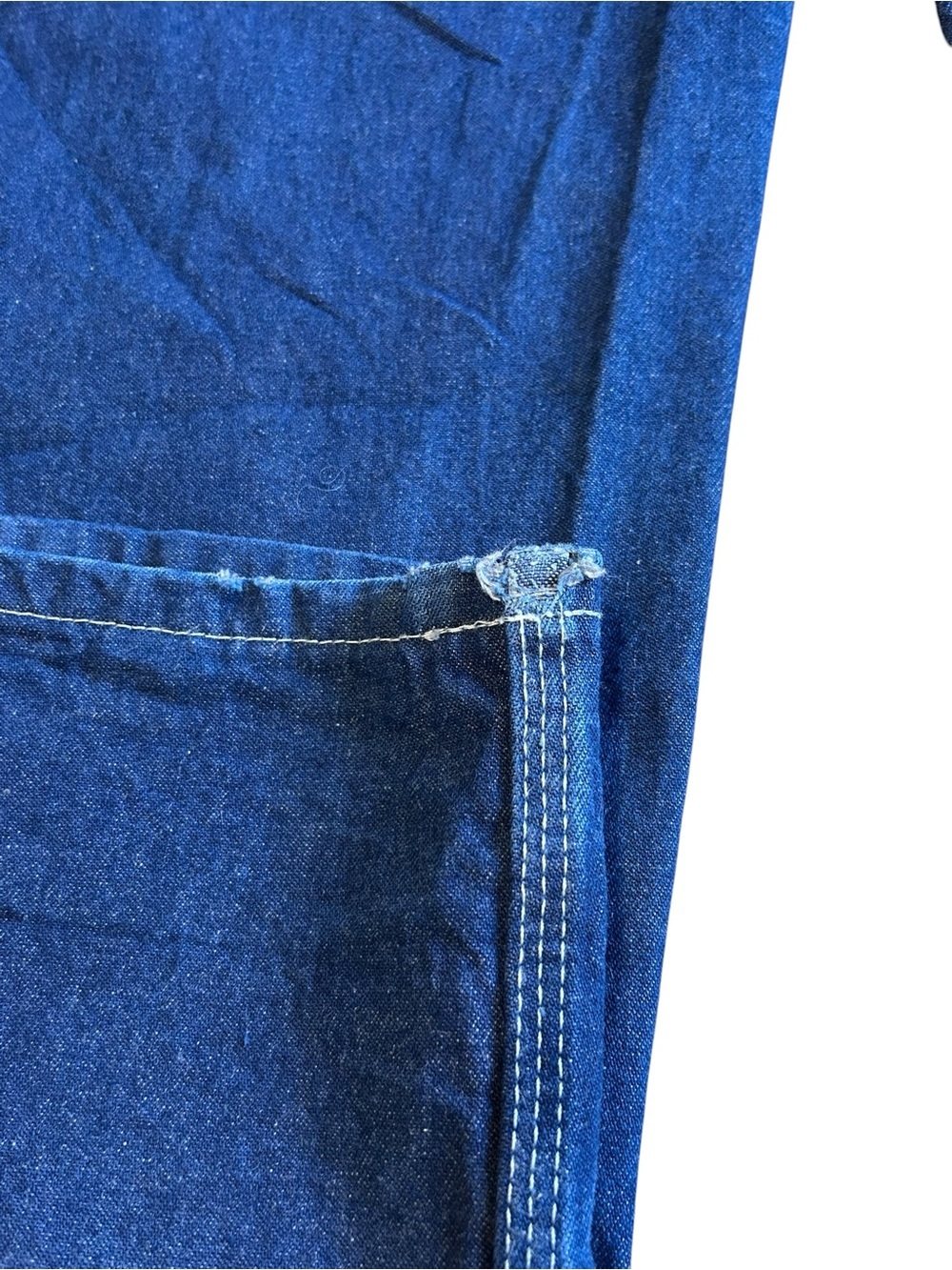 Dickies Denim Bib Overalls Carpenter Workwear Blue Men’s 40x30 - Picture 7 of 16